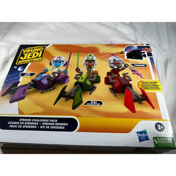 Star Wars Young Jedi Adventures Speeder Challenge Pack Disney Hasbro 2023 NEW - Picture 3 of 12